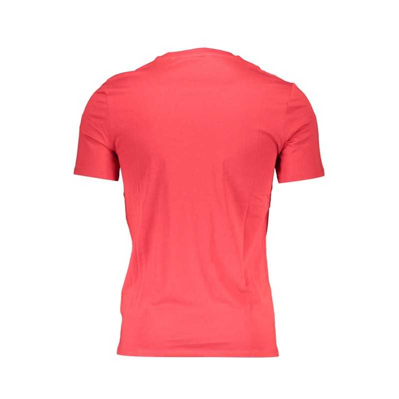 GUESS JEANS T-SHIRT MANICHE CORTE UOMO ROSSO