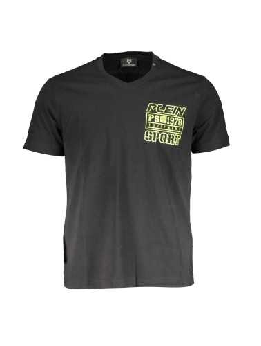 PLEIN SPORT T-SHIRT MANICHE CORTE UOMO NERO