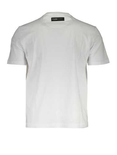 PLEIN SPORT WHITE MEN'S SHORT SLEEVE T-SHIRT