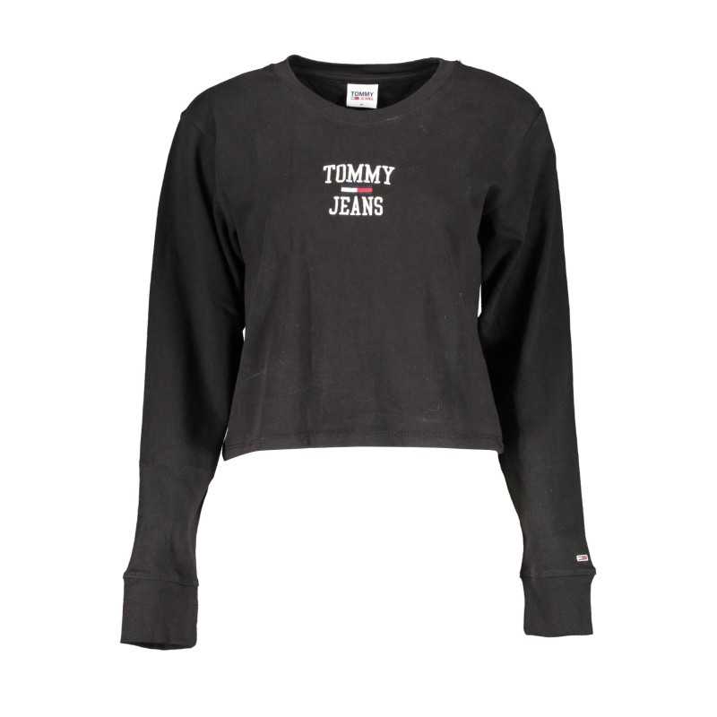 TOMMY HILFIGER T-SHIRT MANICHE LUNGHE DONNA NERO