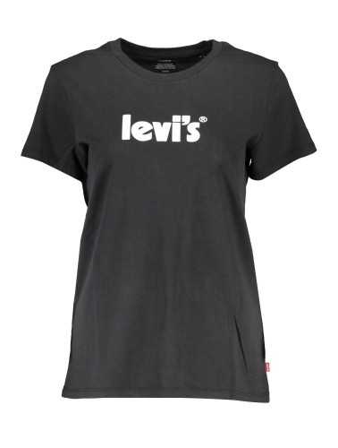 LEVI'S T-SHIRT MANICHE CORTE DONNA NERO