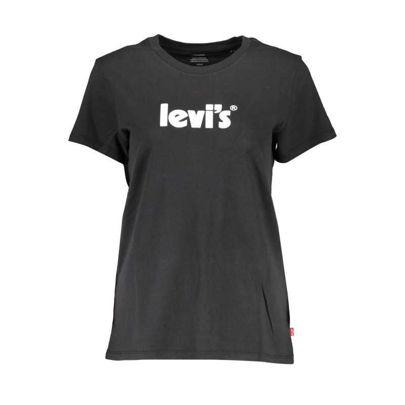 LEVI'S T-SHIRT MANICHE CORTE DONNA NERO