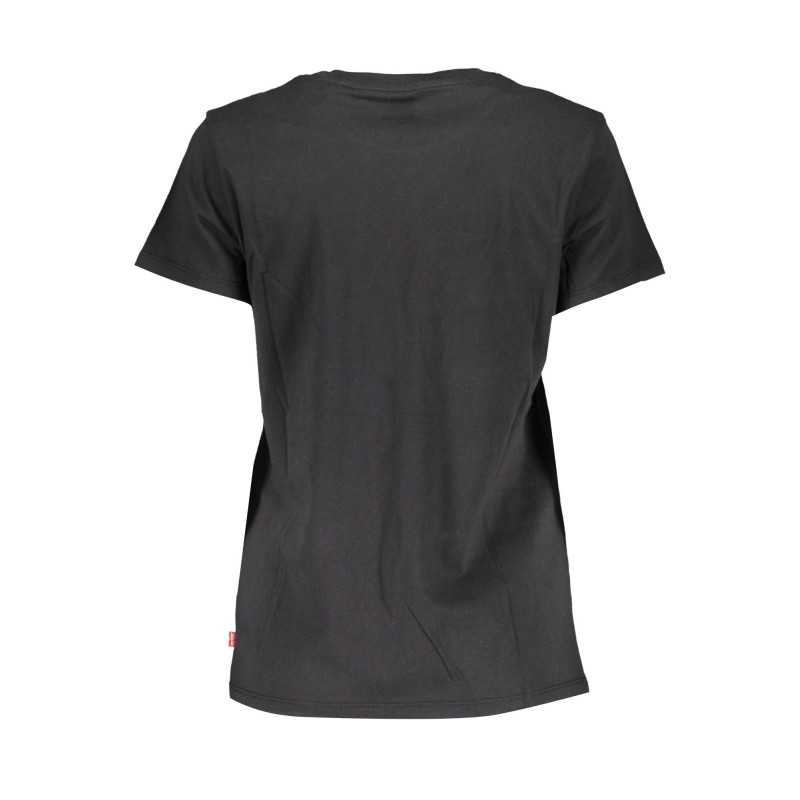 LEVI'S T-SHIRT MANICHE CORTE DONNA NERO