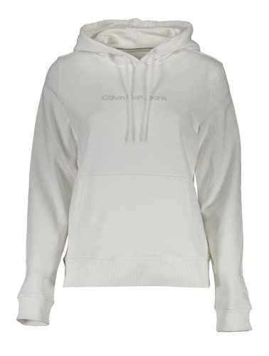 CALVIN KLEIN SWEATSHIRT WITHOUT ZIP WOMAN WHITE