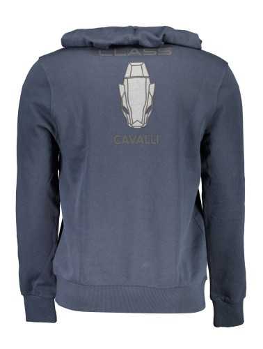 CAVALLI CLASS FELPA SENZA ZIP UOMO BLU