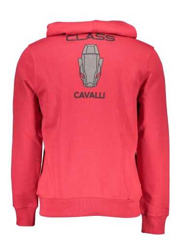 CAVALLI CLASS FELPA SENZA ZIP UOMO ROSSO