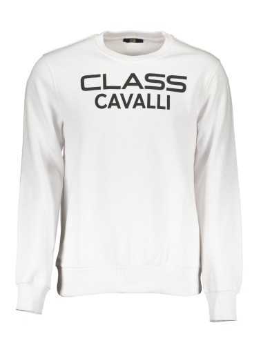 CAVALLI CLASS SWEATSHIRT WITHOUT ZIP MAN WHITE