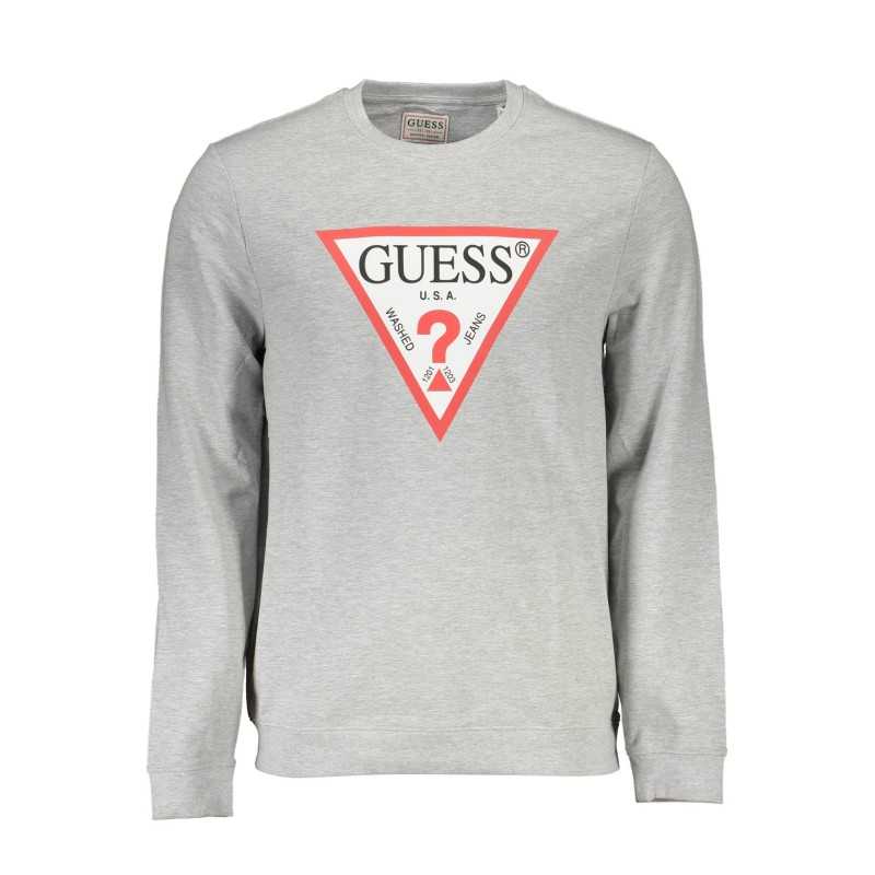 GUESS JEANS FELPA SENZA ZIP UOMO GRIGIO