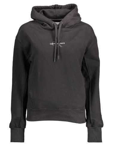 CALVIN KLEIN SWEATSHIRT WITHOUT ZIP WOMAN BLACK