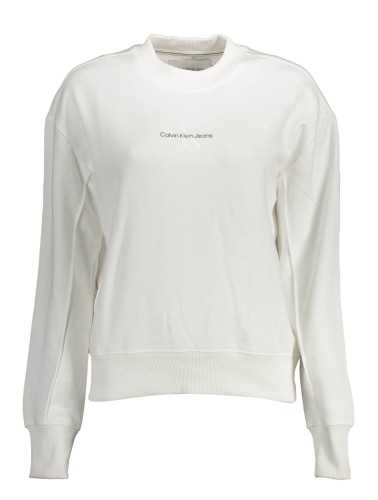 CALVIN KLEIN SWEATSHIRT WITHOUT ZIP WOMAN WHITE