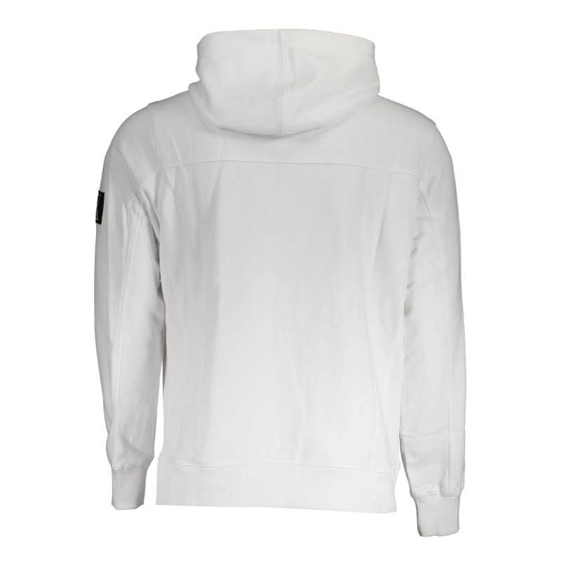 CALVIN KLEIN FELPA SENZA ZIP UOMO BIANCO