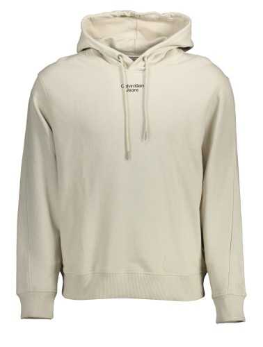 CALVIN KLEIN FELPA SENZA ZIP UOMO BEIGE