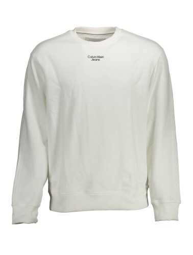 CALVIN KLEIN SWEATSHIRT WITHOUT ZIP MAN WHITE