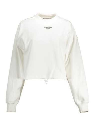 CALVIN KLEIN SWEATSHIRT WITHOUT ZIP WOMAN WHITE