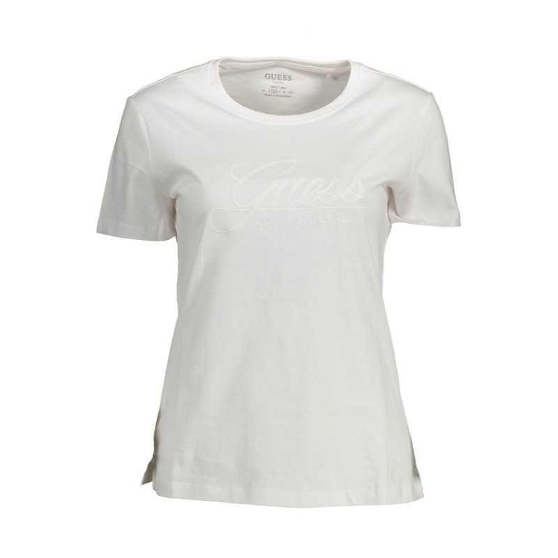 GUESS JEANS WOMEN'S SHORT SLEEVE T-SHIRT WHITE