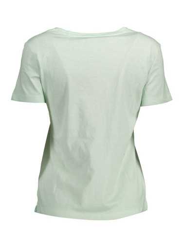 GUESS JEANS T-SHIRT MANICHE CORTE DONNA VERDE