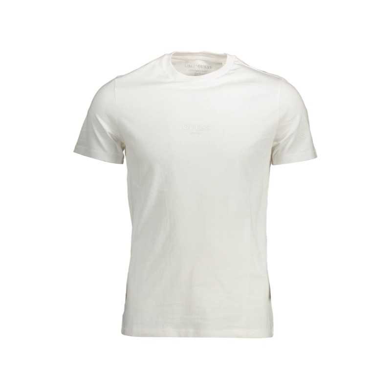 GUESS JEANS T-SHIRT MANICHE CORTE UOMO BIANCO