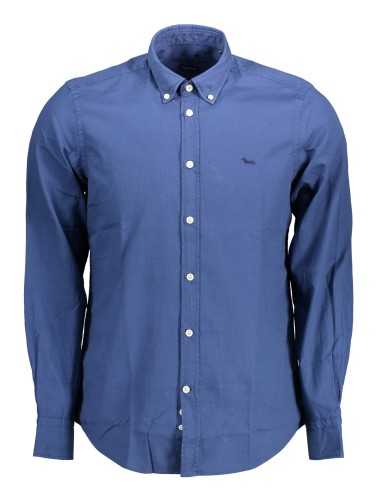 HARMONT & BLAINE MEN'S BLUE LONG SLEEVE SHIRT