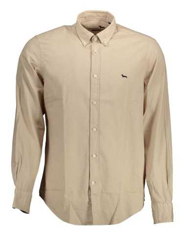 HARMONT & BLAINE MEN'S BEIGE LONG SLEEVE SHIRT