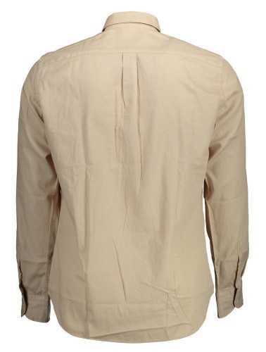 HARMONT & BLAINE MEN'S BEIGE LONG SLEEVE SHIRT