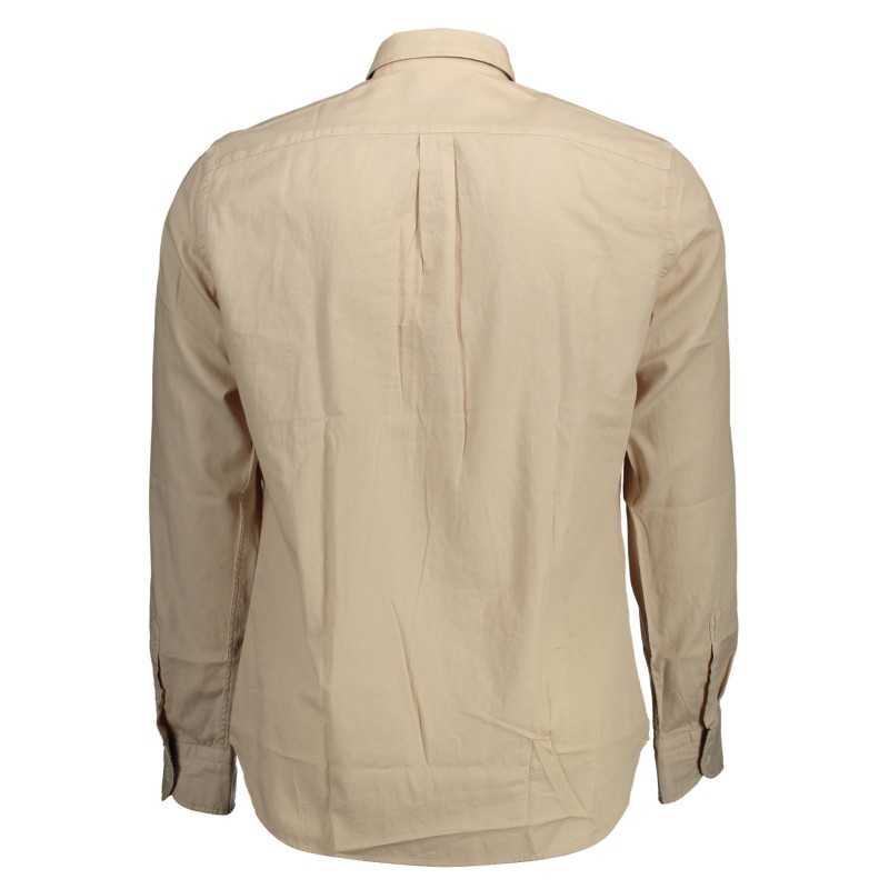 HARMONT & BLAINE MEN'S BEIGE LONG SLEEVE SHIRT