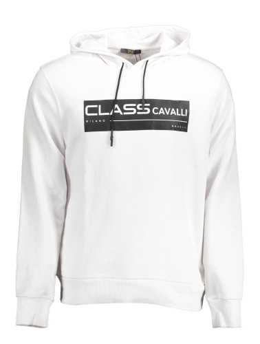 CAVALLI CLASS FELPA SENZA ZIP UOMO BIANCO