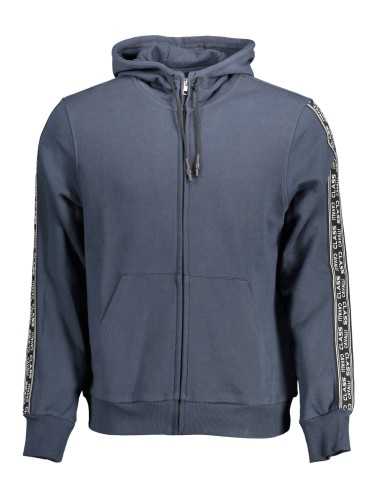 CAVALLI CLASS FELPA CON ZIP UOMO BLU