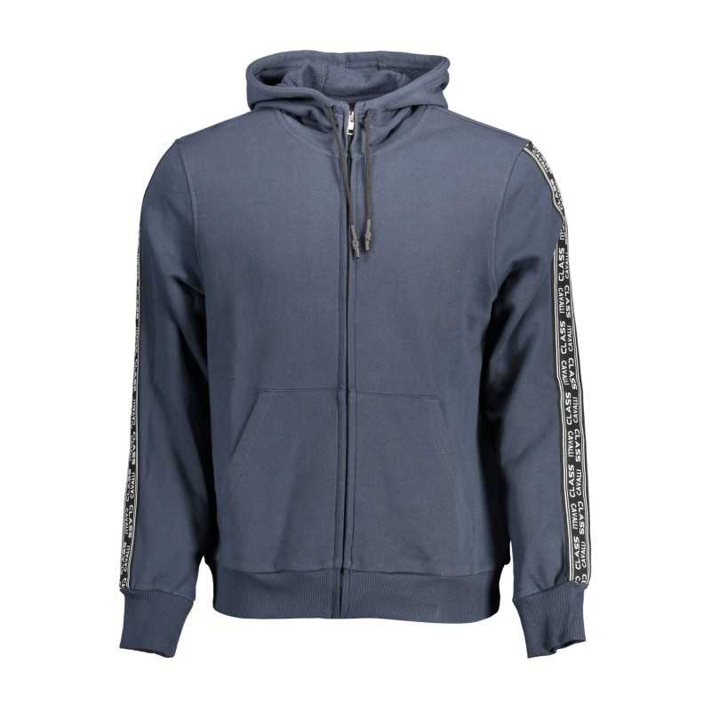 CAVALLI CLASS SWEATSHIRT WITH ZIP MAN BLUE