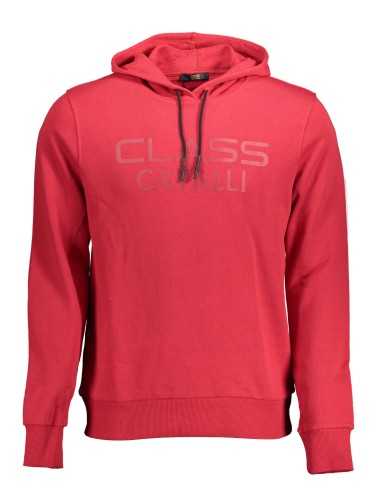 CAVALLI CLASS FELPA SENZA ZIP UOMO ROSSO