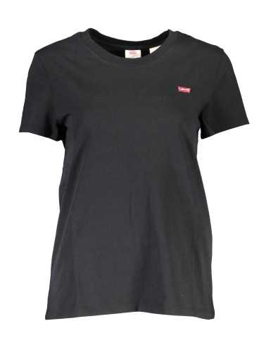 LEVI'S T-SHIRT MANICHE CORTE DONNA NERO