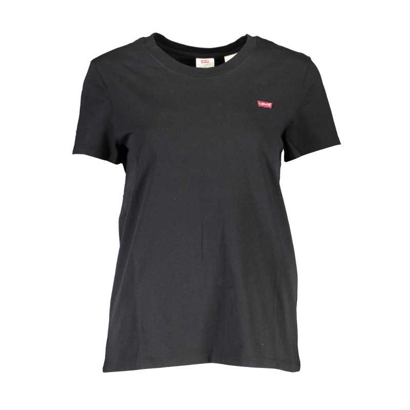 LEVI'S T-SHIRT MANICHE CORTE DONNA NERO