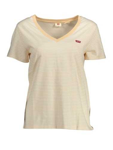 LEVI'S T-SHIRT MANICHE CORTE DONNA BEIGE