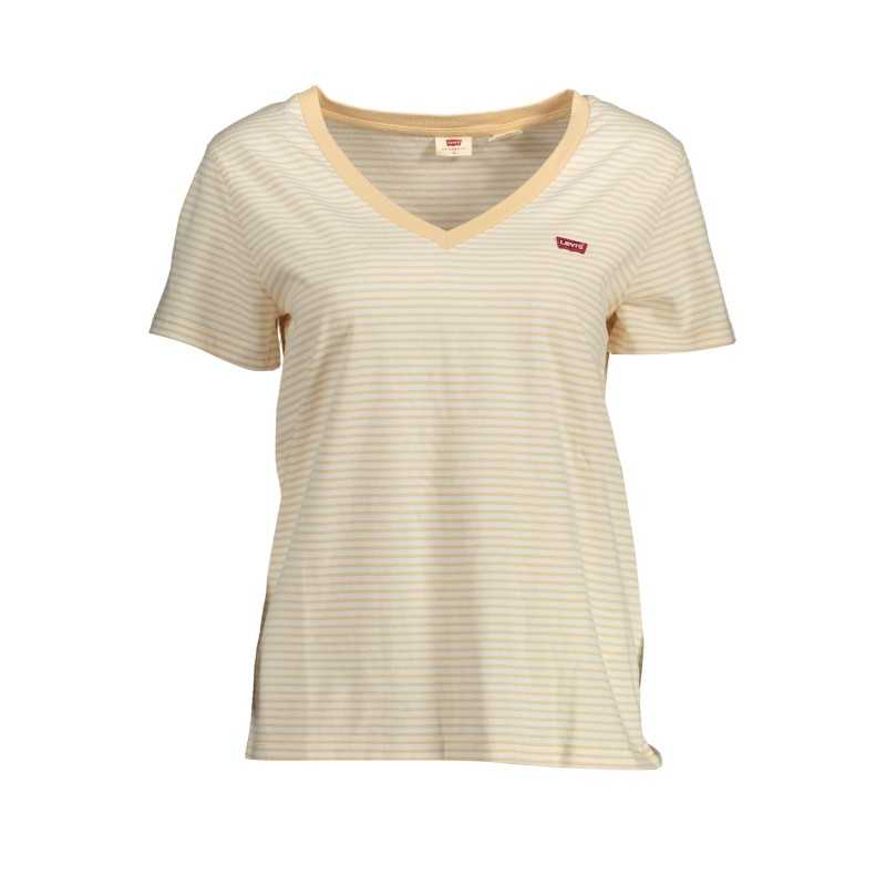 LEVI'S T-SHIRT MANICHE CORTE DONNA BEIGE