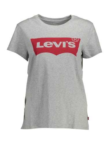 LEVI'S T-SHIRT MANICHE CORTE DONNA GRIGIO