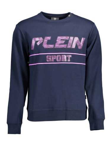 PLEIN SPORT SWEATSHIRT WITHOUT ZIP MAN BLUE