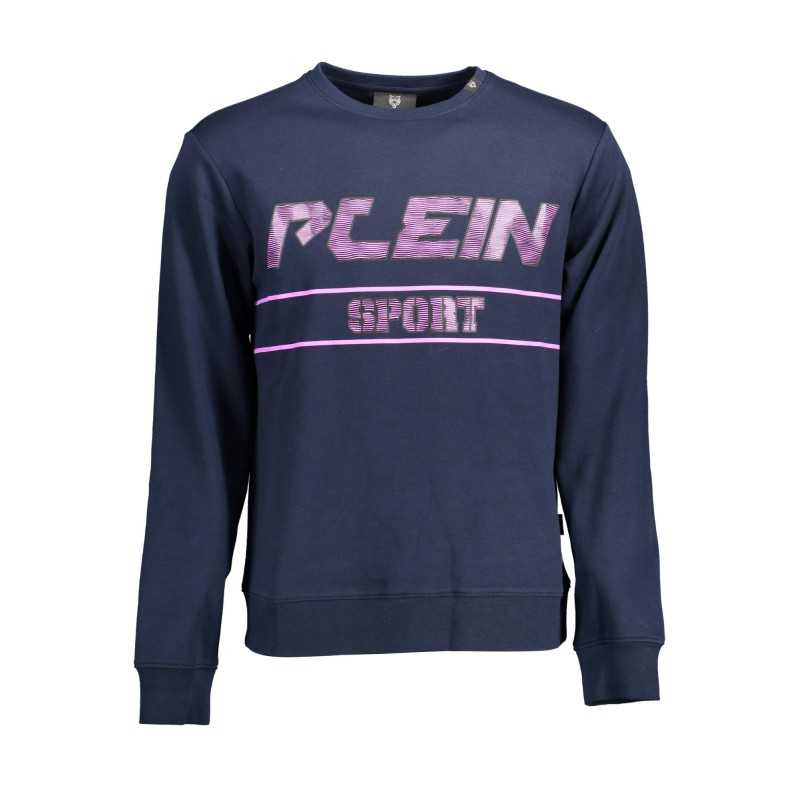 PLEIN SPORT SWEATSHIRT WITHOUT ZIP MAN BLUE