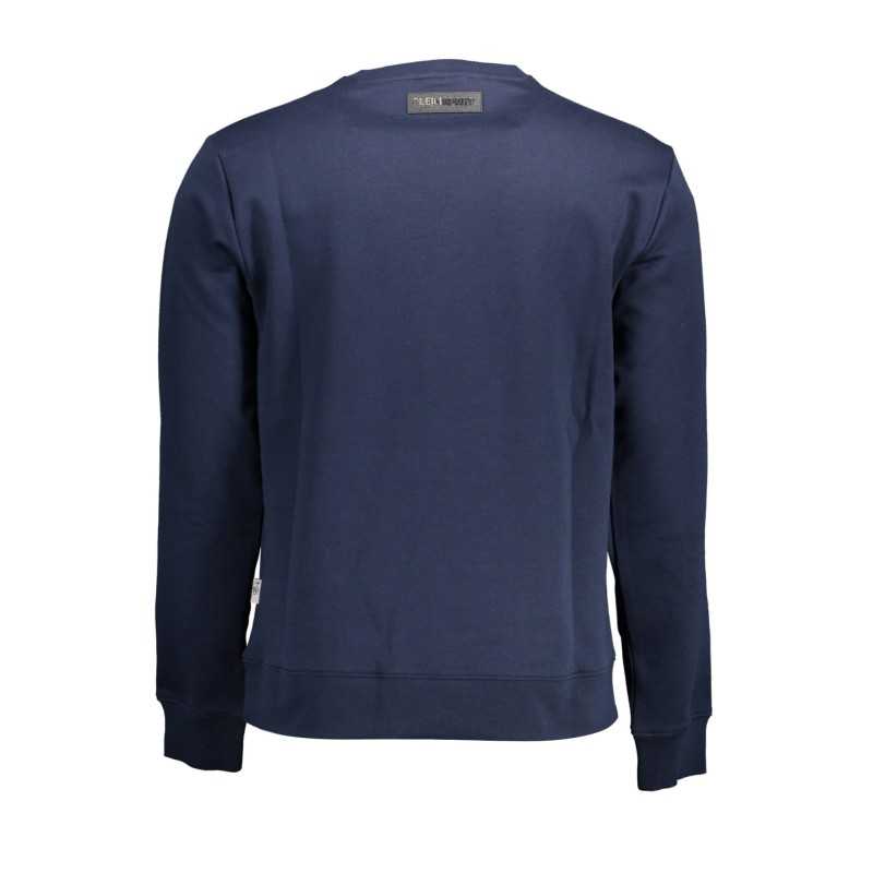 PLEIN SPORT SWEATSHIRT WITHOUT ZIP MAN BLUE