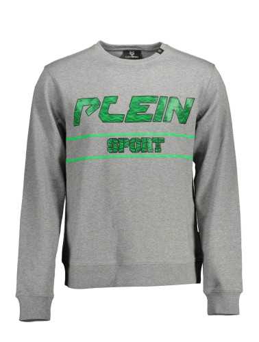 PLEIN SPORT SWEATSHIRT WITHOUT ZIP MAN GRAY