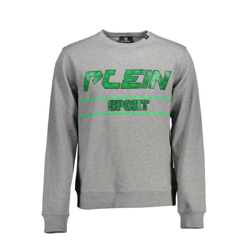 PLEIN SPORT SWEATSHIRT WITHOUT ZIP MAN GRAY