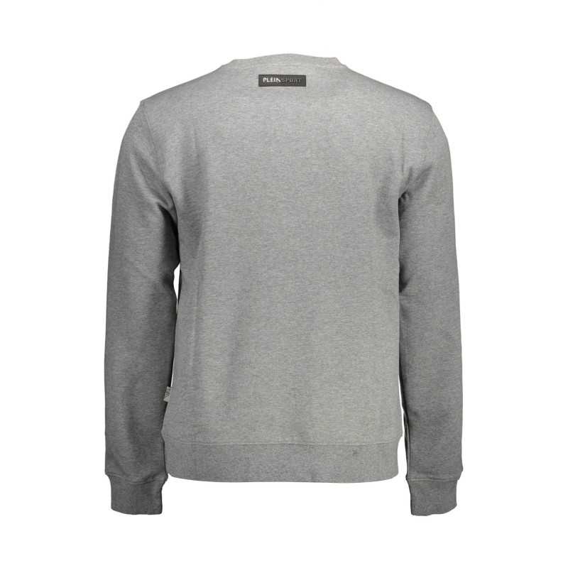 PLEIN SPORT SWEATSHIRT WITHOUT ZIP MAN GRAY