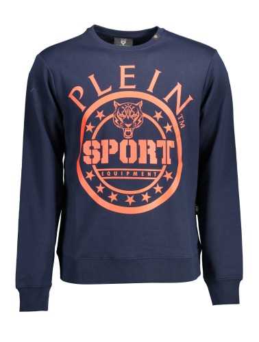 PLEIN SPORT SWEATSHIRT WITHOUT ZIP MAN BLUE