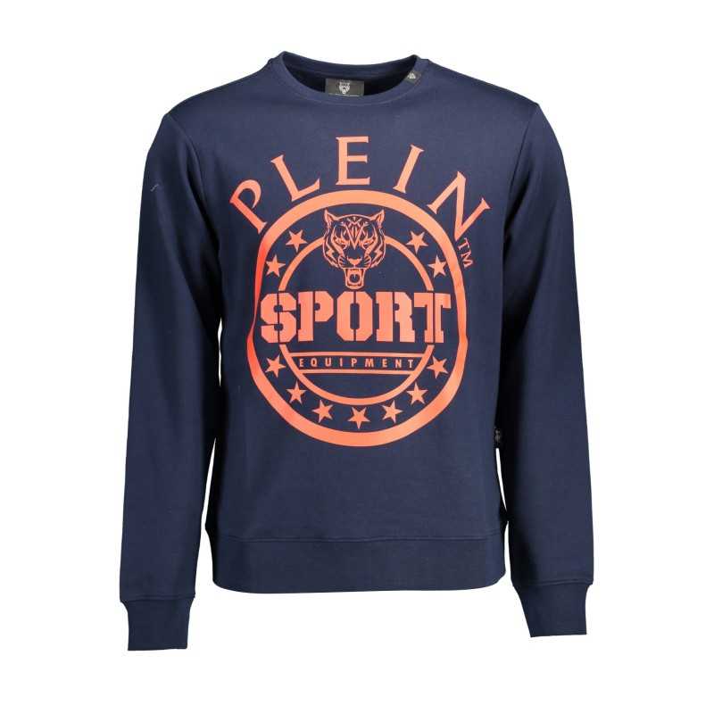 PLEIN SPORT SWEATSHIRT WITHOUT ZIP MAN BLUE