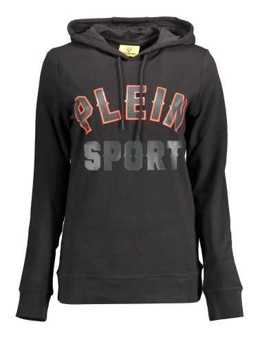 PLEIN SPORT FELPA SENZA ZIP DONNA NERO