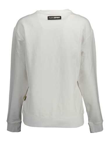 PLEIN SPORT SWEATSHIRT WITHOUT ZIP WOMAN WHITE