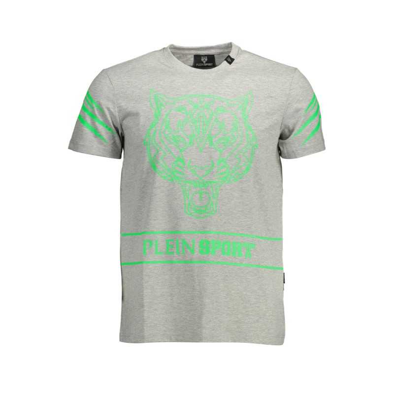 PLEIN SPORT MEN'S SHORT SLEEVE T-SHIRT GRAY