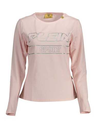 PLEIN SPORT T-SHIRT MANICHE LUNGHE DONNA ROSA