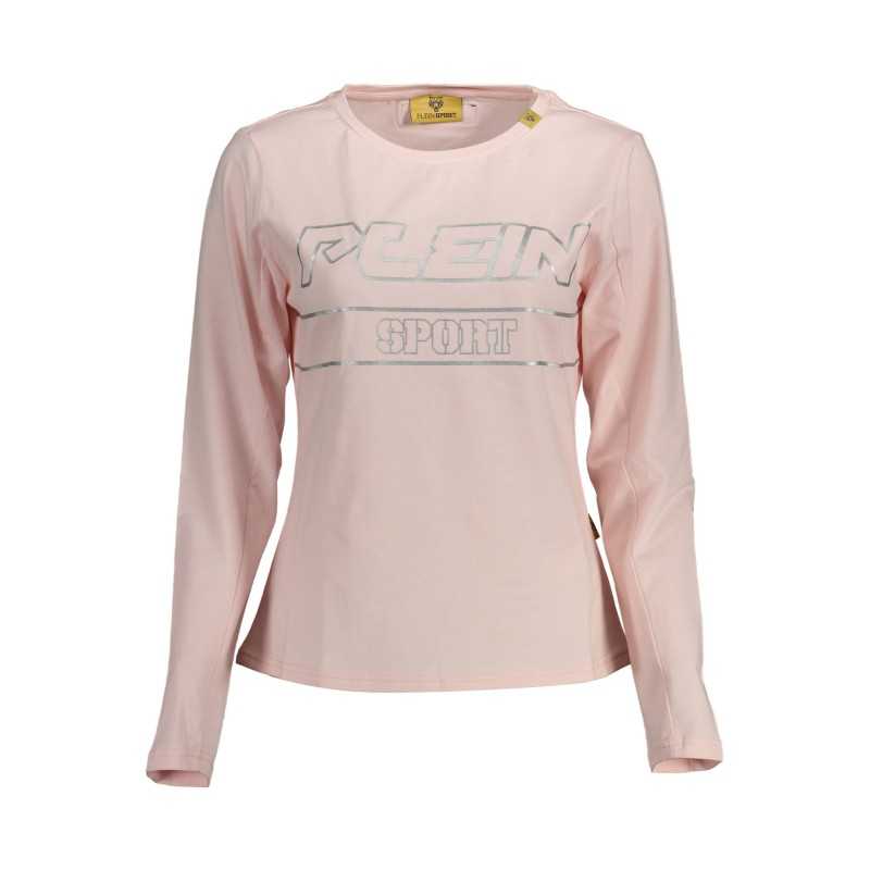 PLEIN SPORT T-SHIRT MANICHE LUNGHE DONNA ROSA