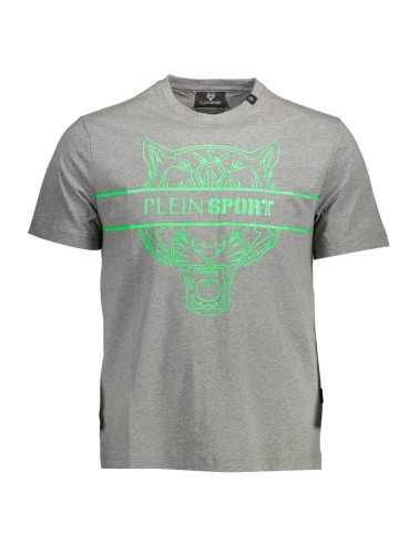 PLEIN SPORT T-SHIRT MANICHE CORTE UOMO GRIGIO