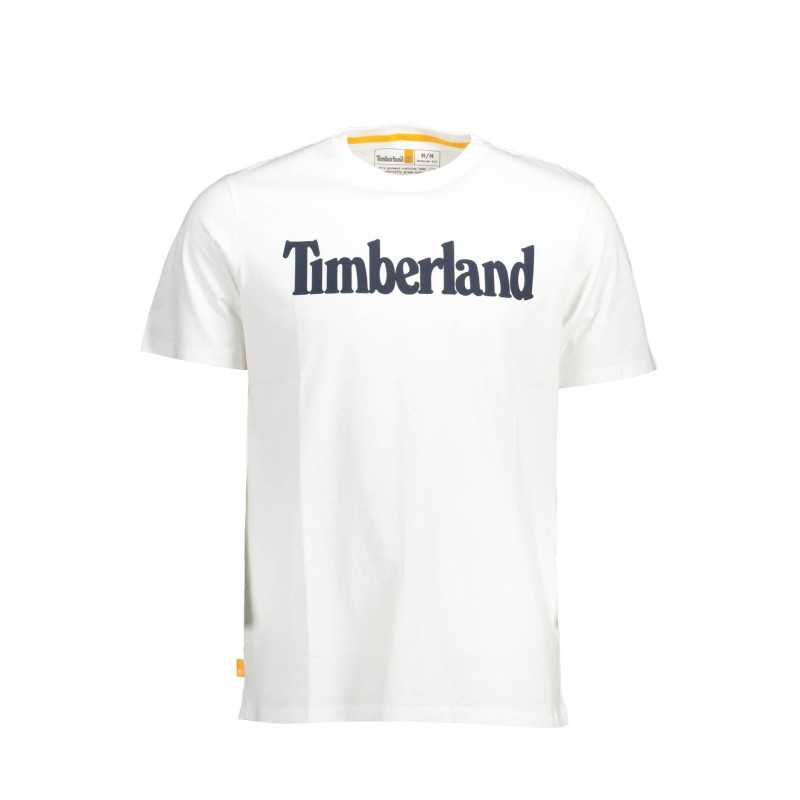 TIMBERLAND WHITE MEN'S SHORT SLEEVE T-SHIRT