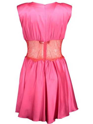 GAELLE PARIS PINK WOMAN SHORT DRESS